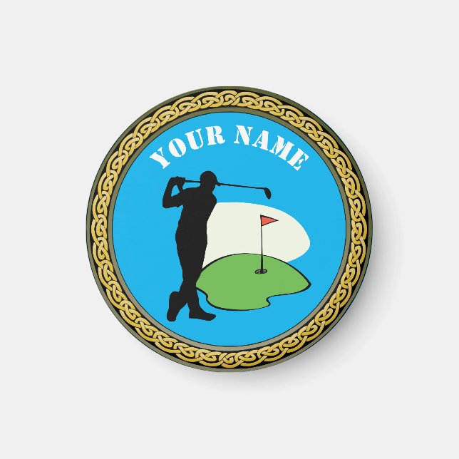 Magnet Golf - Add Name - Golfer (Front)