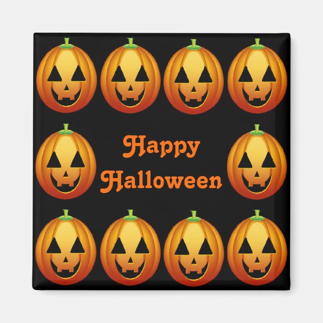 Magnet Happy Halloween Pumpkins (Front)