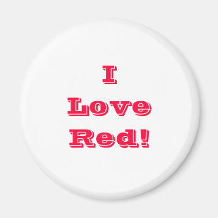 Magnet I Love Red