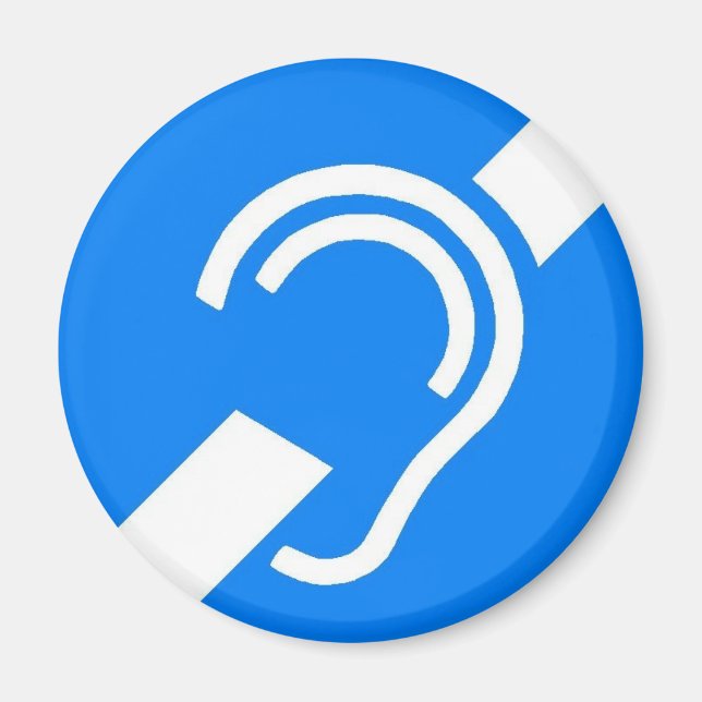 Magnet International Symbol for the Deaf (Front)