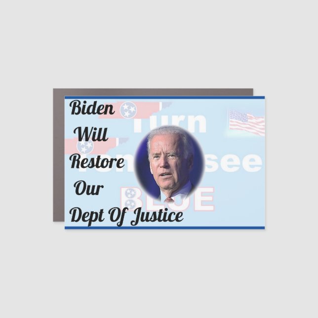 Magnet  Joe Biden 2020 Restore Justice Blue TN (Front)
