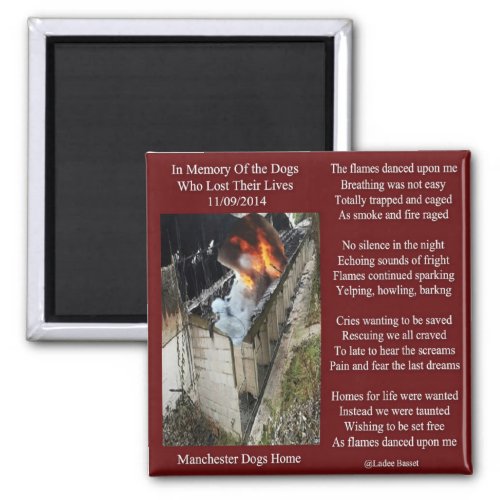 Magnet Manchester Dog Fire Poem