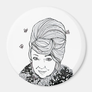 Magnet: Marilyn with a Bee Hive Hairstyle Magnet