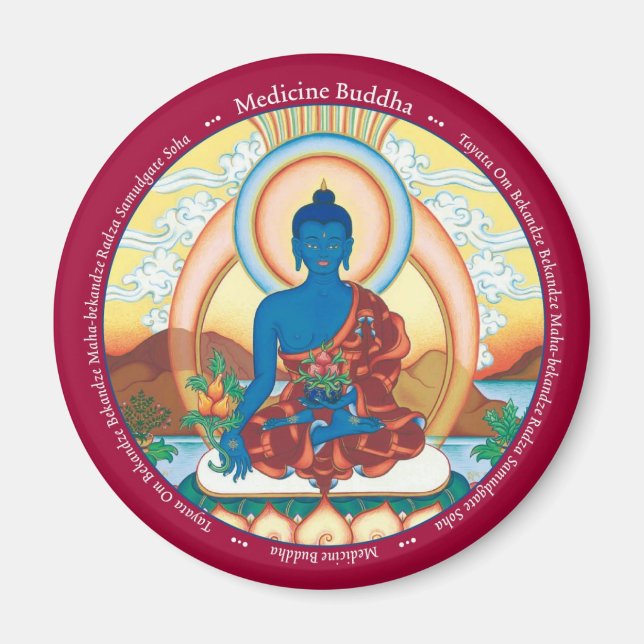 MAGNET Medicine Buddha - with mantra (Front)