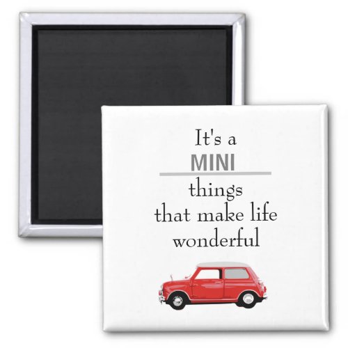 Magnet Mini Cooper Rot Mini things