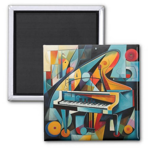Magnet modern piano painting