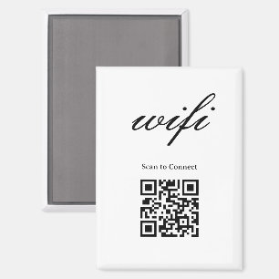 Magnet Modern Wifi Qr Code