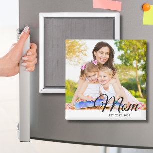Magnet Mom Established Photo Mother's Day Gift