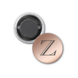 Magnet - Monogram, Copper at Zazzle