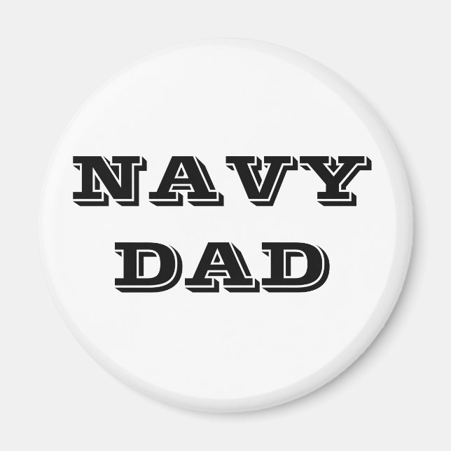 Magnet Navy Dad (Front)
