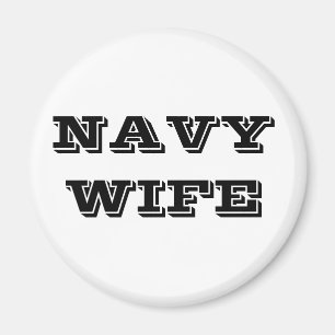 Magnet Navy Wife