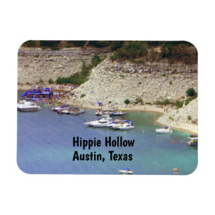Magnet of Hippie Hollow, Austin Texas
