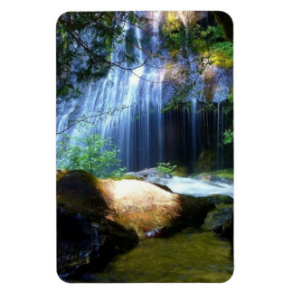 Magnet of surreal waterfall in the forest.
