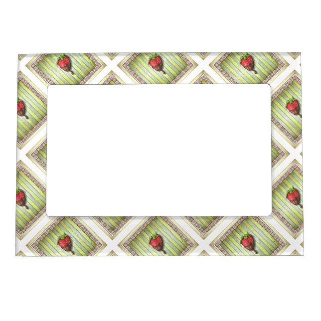 MAGNET PHOTO FRAMES - CHOCOLATE COVERED STRAWBERRY (Front)