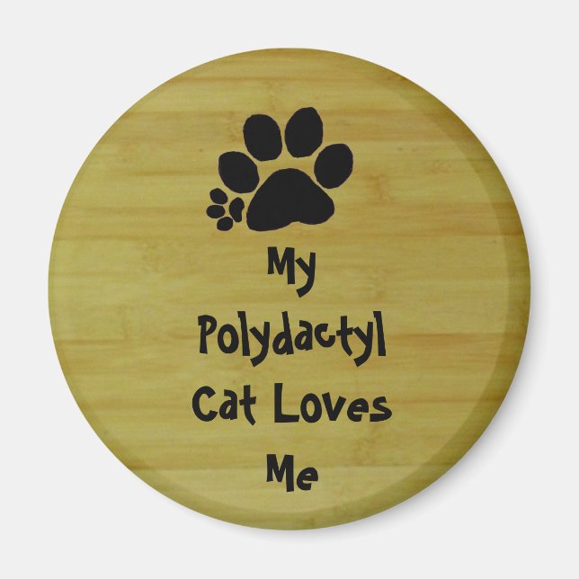 Magnet - Polydactyl Cat Love (Front)