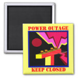 Magnet Power Outage Fridge Refrigerator Warning at Zazzle
