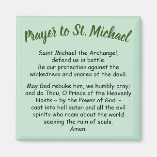 Magnet Prayer to Saint Michael the Archangel Favor