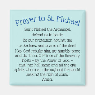 Magnet Prayer to Saint Michael the Archangel Gift