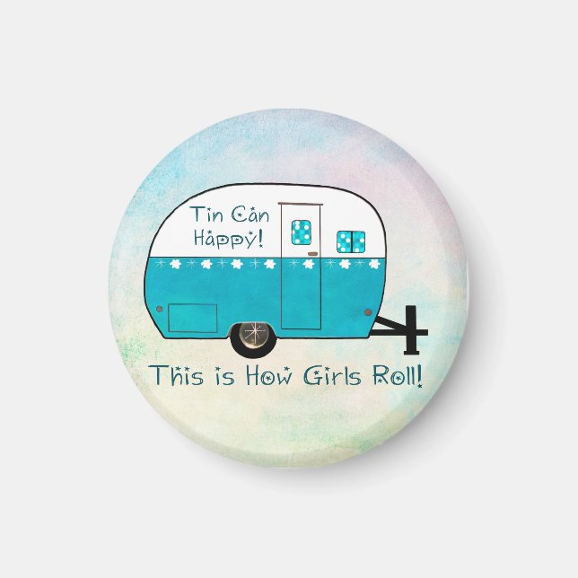 MAGNET | Retro Camper (Front)