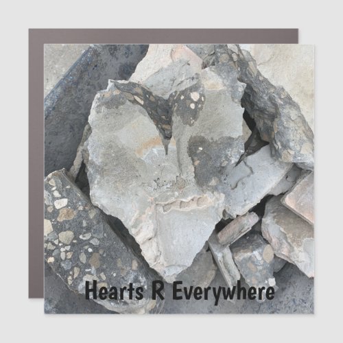 Magnet Rock heart on shale