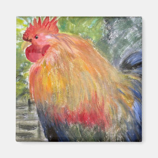 Magnet - Rooster/Chicken Art