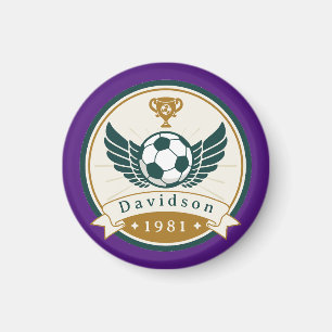 Magnet - Soccer Football - Personalized - Add Name