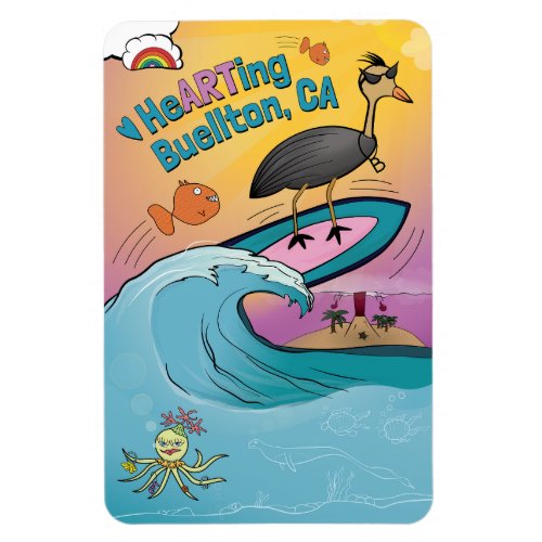 Magnet _ Surfing Wave _ BuelltonArt