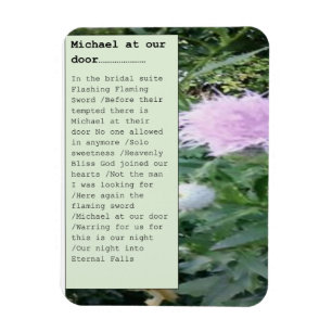 Magnet titled ' Michael at the Door