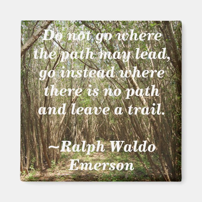 Magnet: Tree path w/ inspirational... - Customized Magnet (Front)