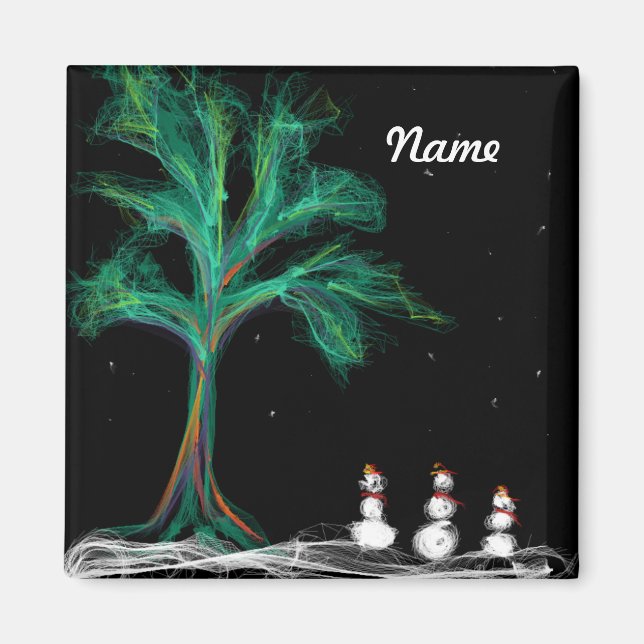 Magnet  Tree + Smowmen (Front)