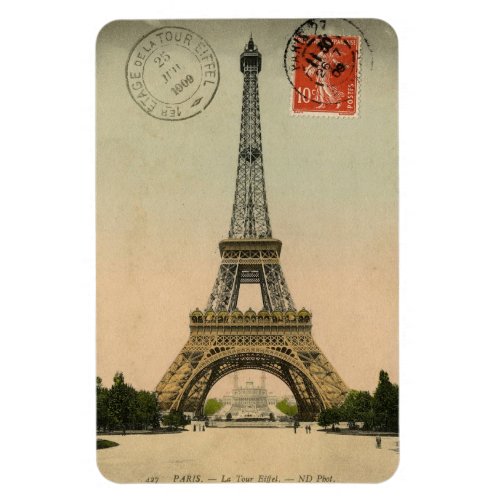 Magnet _ Vintage French Postcard Eiffel Tower