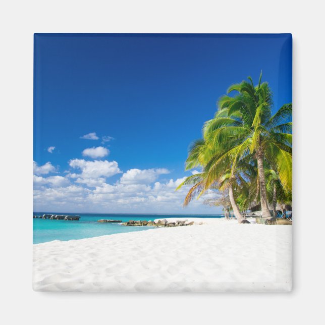 Magnet White sand.Turquoise water.Holiday memories (Front)