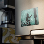 Magnet "WIll You Marry Me" Romantic Proposal<br><div class="desc">Unique romantic illustration of man.</div>