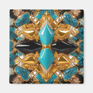 Magnet with Bahamas Colors Design