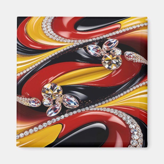 Magnet with Belgian Colors Design (Front)