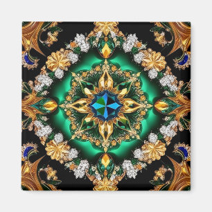 Magnet with Brazilian Colors Design