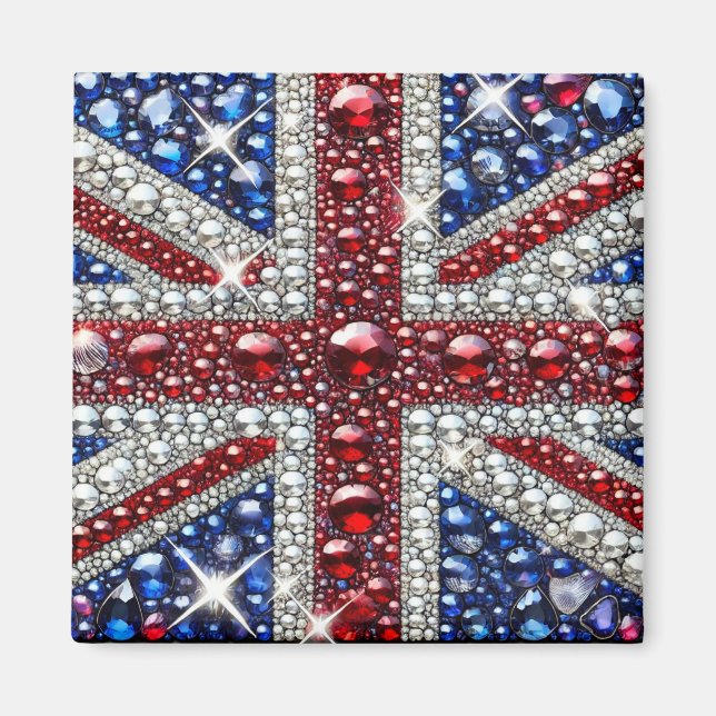 Magnet with British Colors Design (Front)