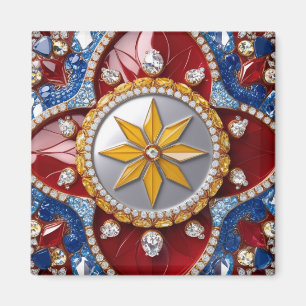 Magnet with Colombian Colors Design