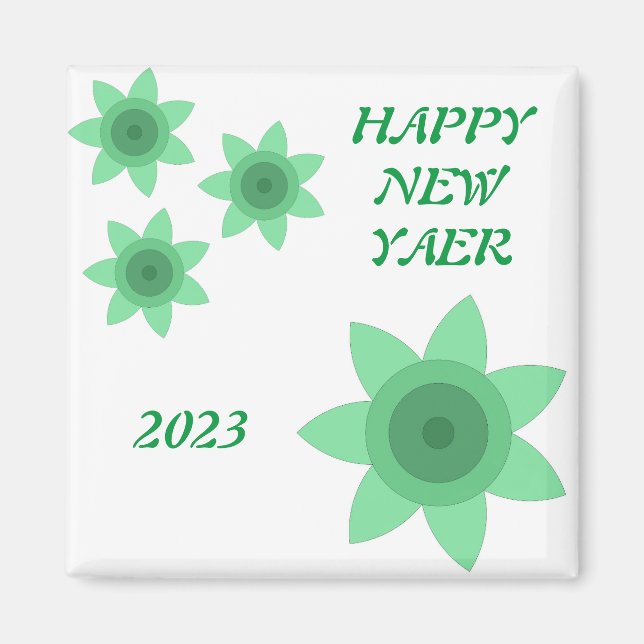 Magnet with creative art of flower (Front)