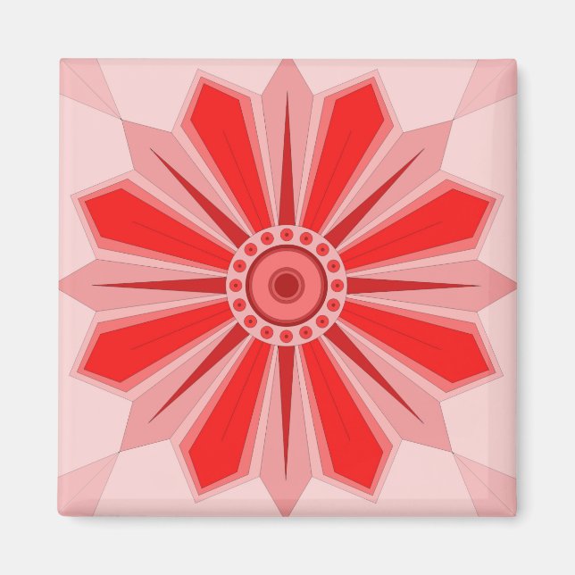 Magnet with creative art of flower (Front)