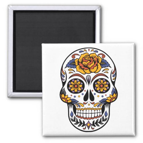 Magnet with Day of the Dead Skull