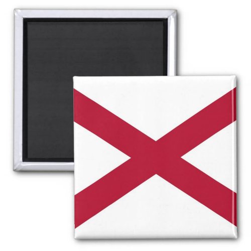 Magnet with Flag of  Alabama State _ USA