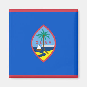 Magnet with Flag of Guam - USA