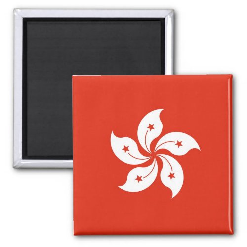Magnet with Flag of Hong Kong China