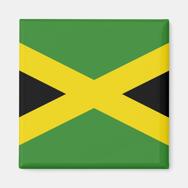Magnet with Flag of Jamaica (Front)