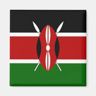 Magnet with Flag of Kenya