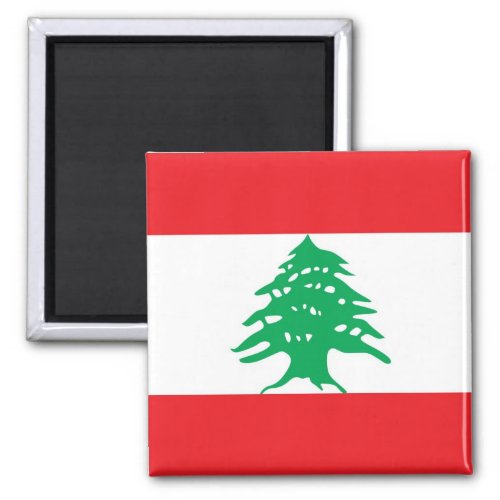 Magnet with Flag of Lebanon