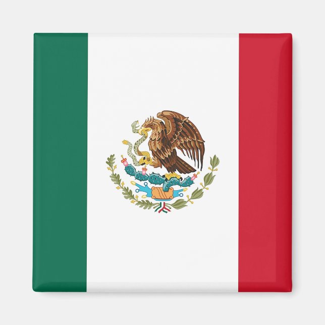 Magnet with Flag of Mexico (Front)