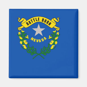 Magnet with Flag of Nevada State - USA