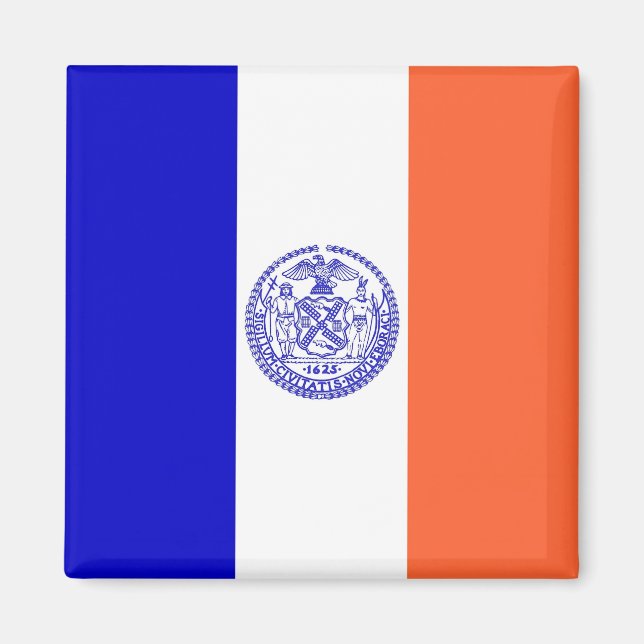Magnet with Flag of New York City - USA (Front)